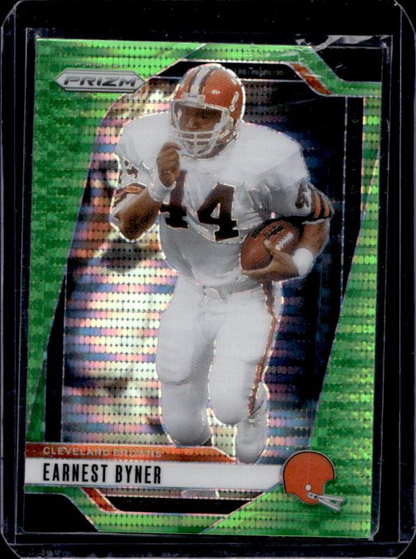 Earnest Byner 2024 Prizm #70 Neon Green Pulsar RAW