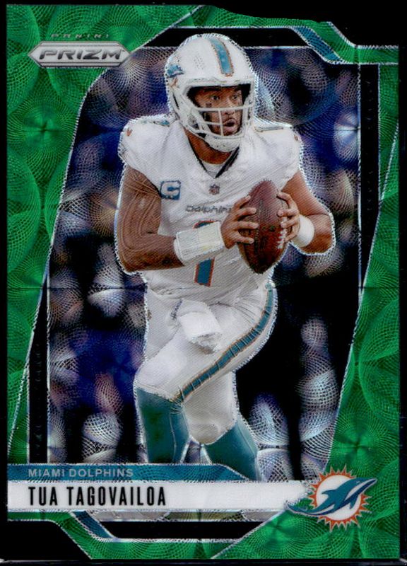 Tua Tagovailoa 2024 Prizm #175 Green Scope /75 RAW