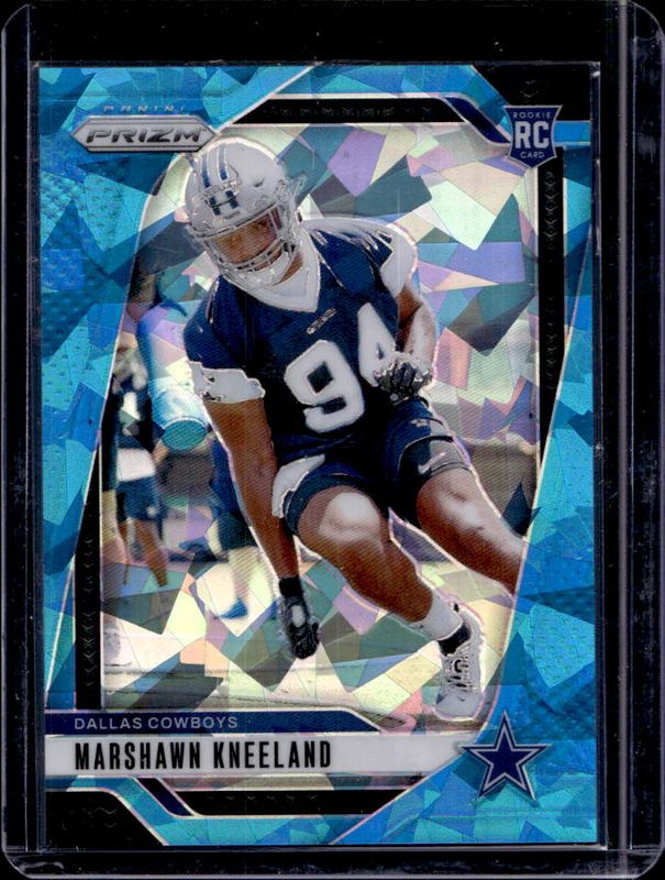Marshawn Kneeland 2024 Prizm #373 Blue Ice /99 Rookie RAW