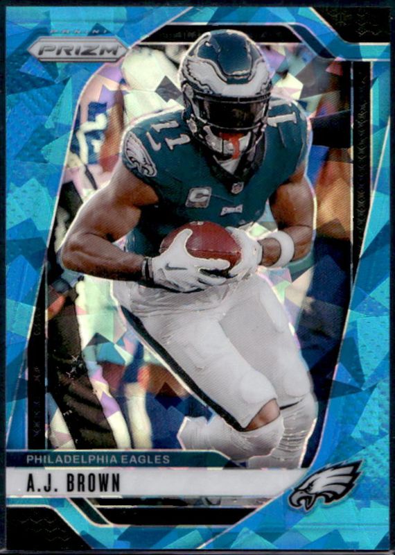 AJ Brown 2024 Prizm #233 Blue Ice /99 RAW