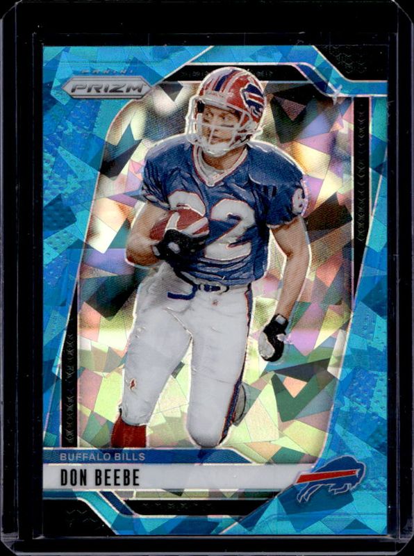 Don Beebe 2024 Prizm #35 Blue Ice /99 RAW