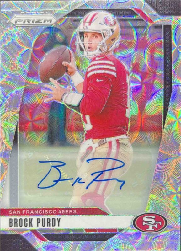 Brock Purdy 2024 Prizm #249 Base Autographs - Choice /100 RAW