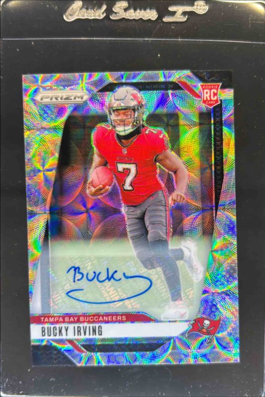 Bucky Irving 2024 Prizm #316 Base Autographs - Choice /100 Rookie RAW