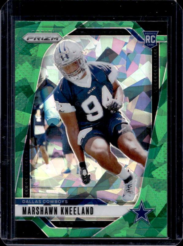 Marshawn Kneeland 2024 Prizm #373 Green Ice Rookie RAW