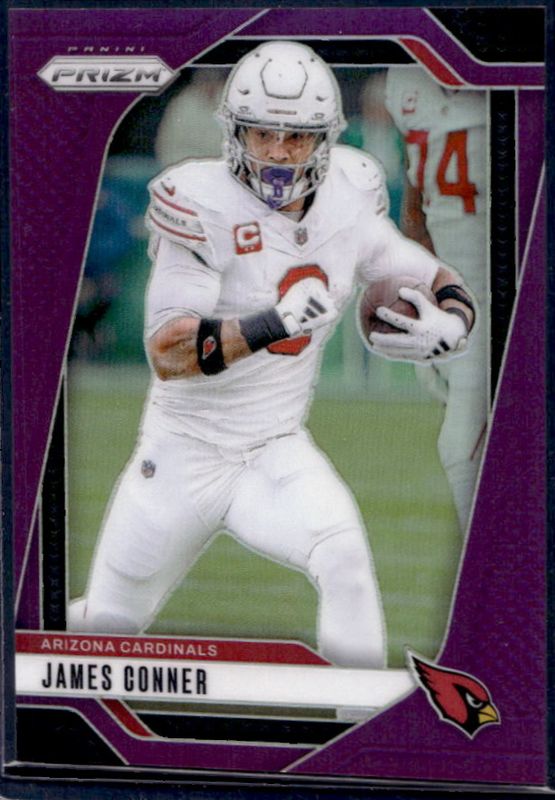 James Conner 2024 Prizm #2 Purple /125 RAW