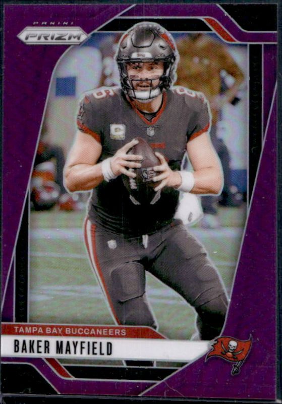 Baker Mayfield 2024 Prizm #268 Purple /125 RAW