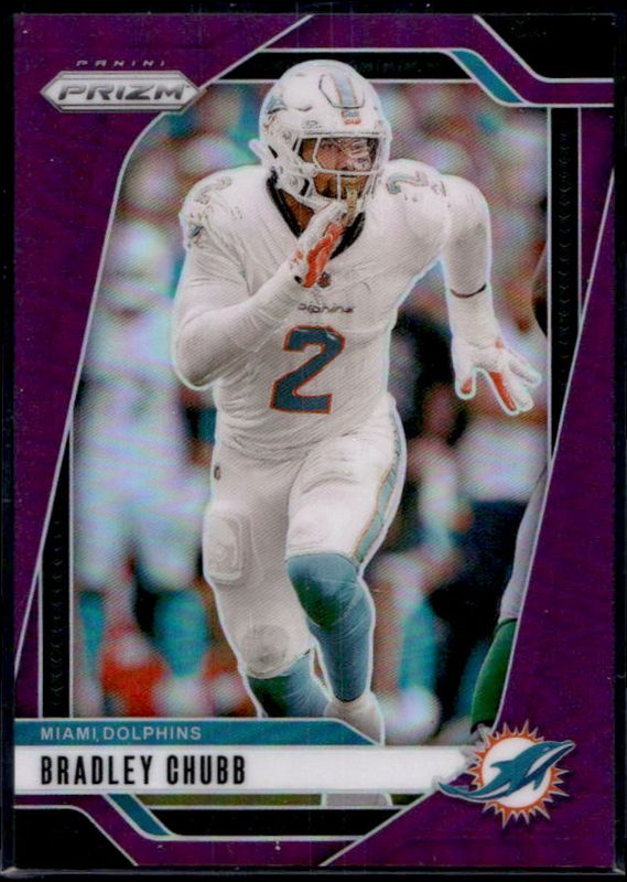 Bradley Chubb 2024 Prizm #181 Purple /125 RAW