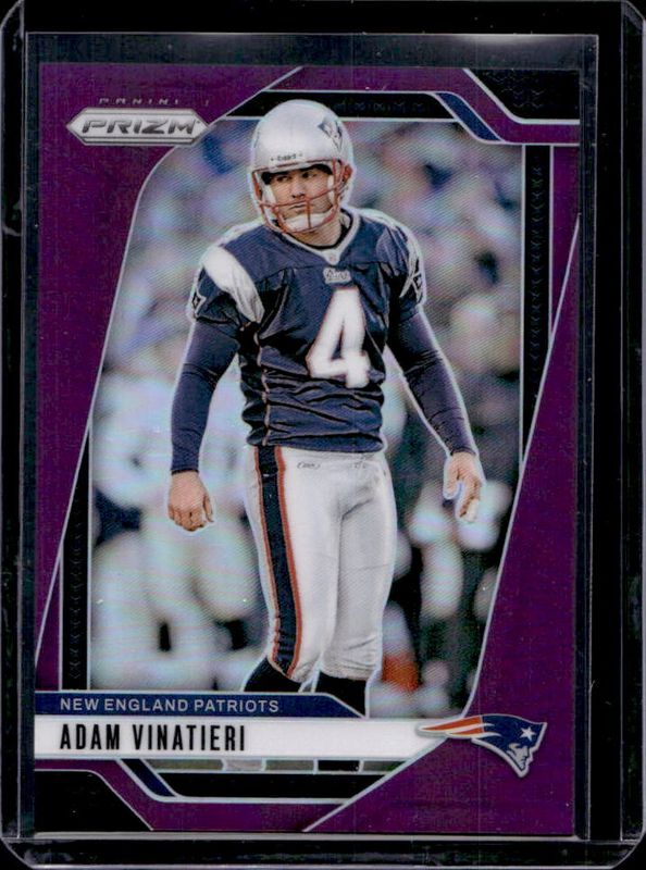 Adam Vinatieri 2024 Prizm #199 Purple /125 RAW