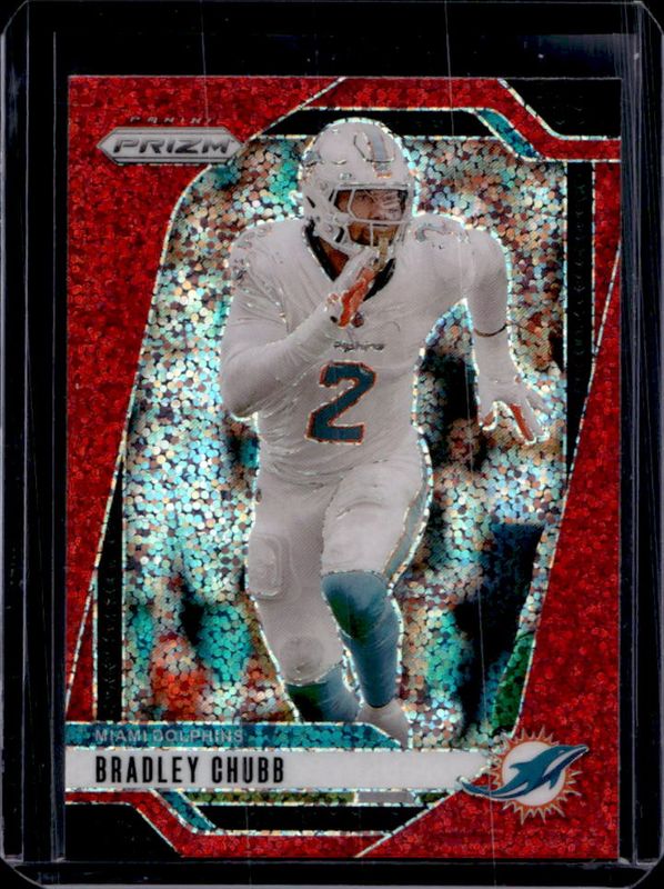 Bradley Chubb 2024 Prizm #181 Red Sparkle /(SSP) RAW