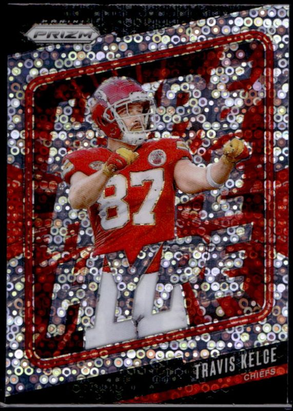 Travis Kelce 2024 Prizm #7 Hype - No Huddle RAW