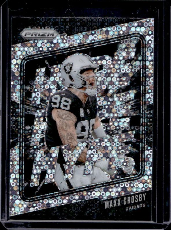 Maxx Crosby 2024 Prizm #9 Hype - No Huddle RAW