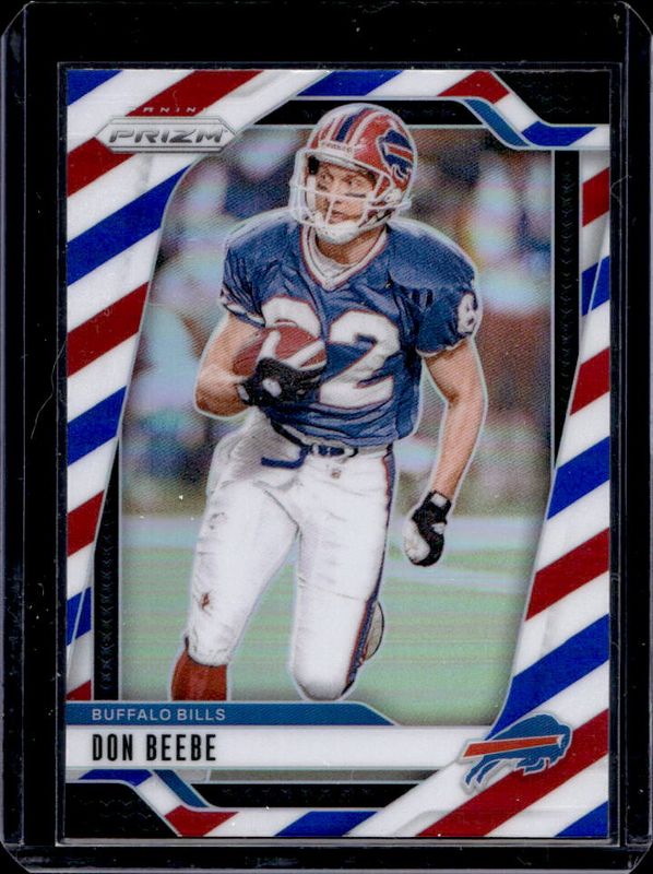 Don Beebe 2024 Prizm #35 Red White Blue RAW