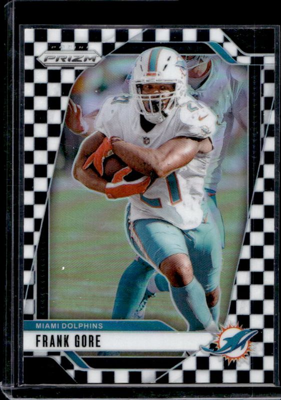 Frank Gore 2024 Prizm #184 Black & White Checker /(SSP) RAW