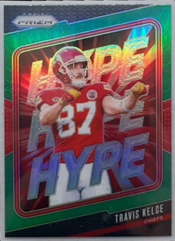 Travis Kelce 2024 Prizm #7 Hype - Green RAW