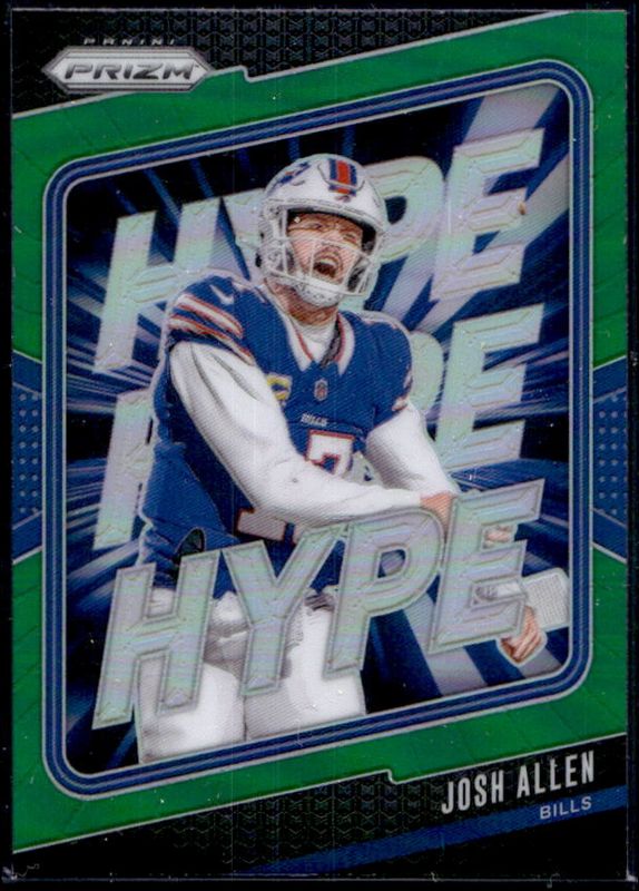 Josh Allen 2024 Prizm #13 Hype - Green RAW