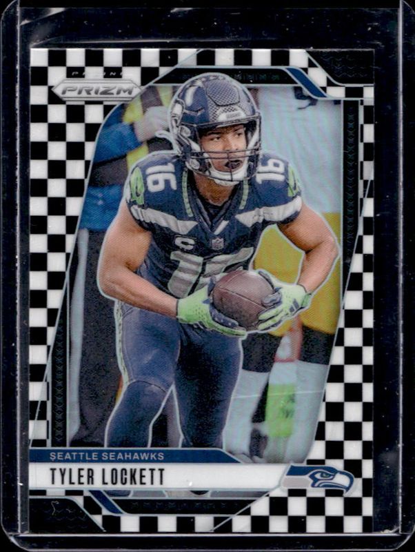 Tyler Lockett 2024 Prizm #262 Black & White Checker /(SSP) RAW