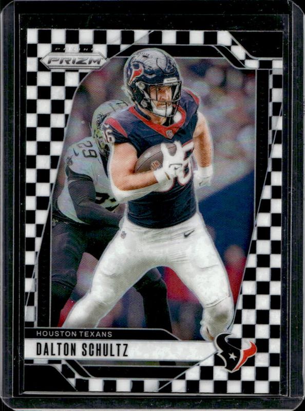 Dalton Schultz 2024 Prizm #115 Black & White Checker /(SSP) RAW