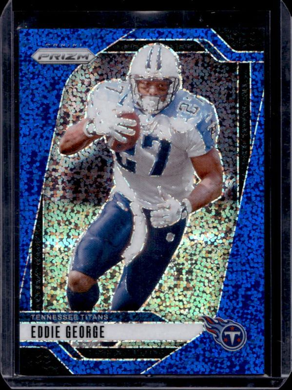 Eddie George 2024 Prizm #285 Blue Sparkle /96 RAW