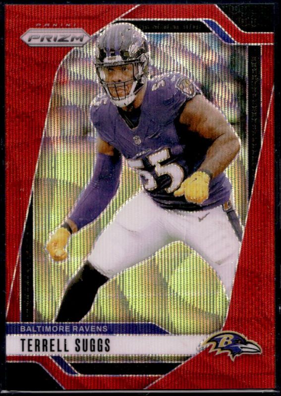 Terrell Suggs 2024 Prizm #26 Red Wave /149 RAW