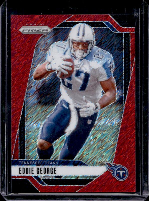 Eddie George 2024 Prizm #285 Red Shimmer /35 RAW