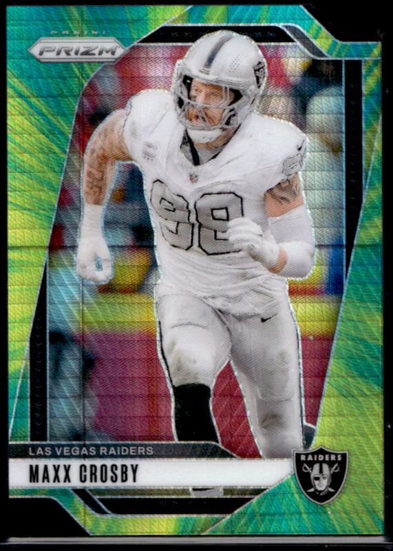 Maxx Crosby 2024 Prizm #152 Hyper /180 RAW