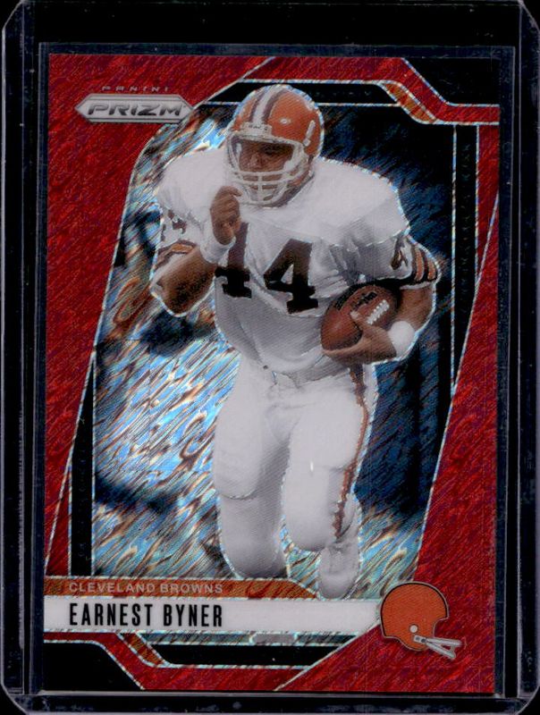 Earnest Byner 2024 Prizm #70 Red Shimmer /35 RAW