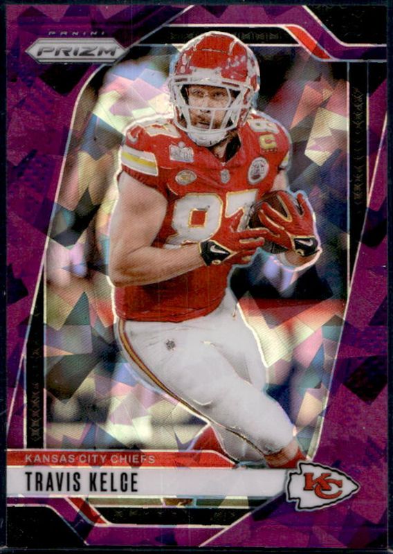 Travis Kelce 2024 Prizm #140 Purple Ice /225 RAW