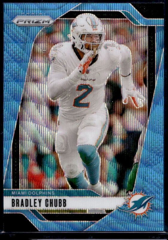 Bradley Chubb 2024 Prizm #181 Blue Wave /230 RAW