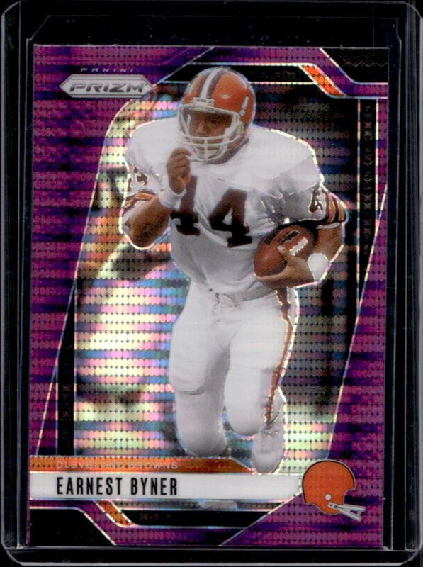 Earnest Byner 2024 Prizm #70 Purple Pulsar RAW
