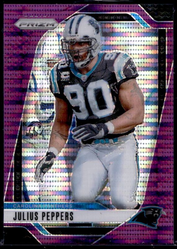 Julius Peppers 2024 Prizm #43 Purple Pulsar RAW