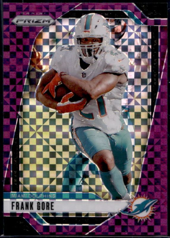 Frank Gore 2024 Prizm #184 No Huddle Purple /49 RAW