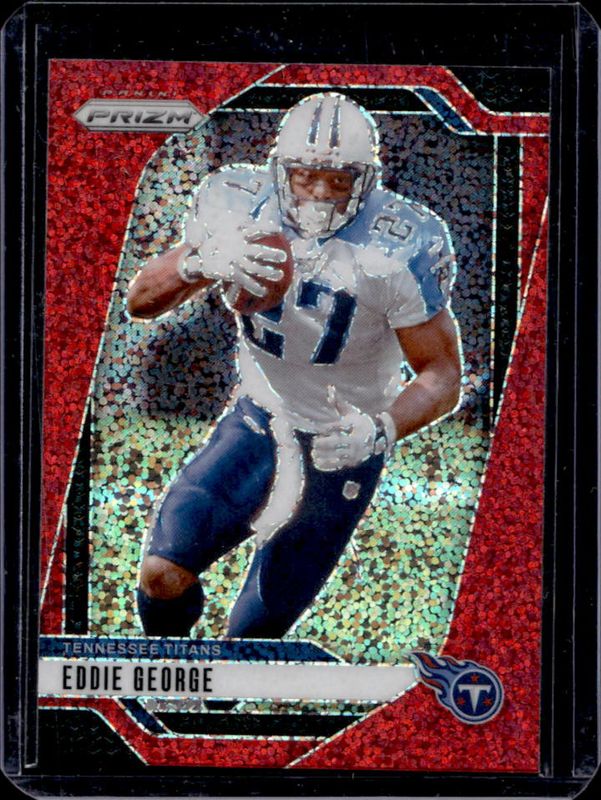 Eddie George 2024 Prizm #285 Red Sparkle /(SSP) RAW