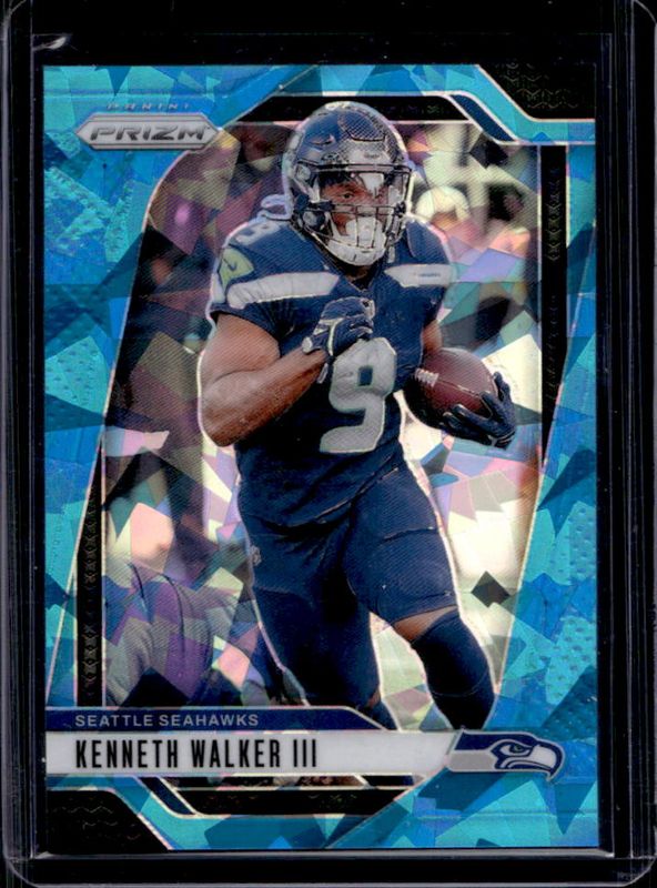 Kenneth Walker III 2024 Prizm #260 Blue Ice /99 RAW