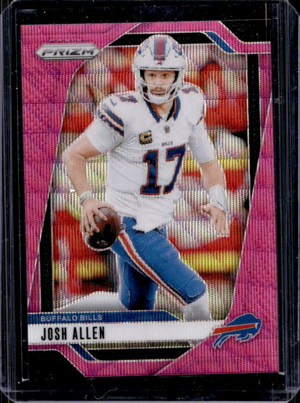 Josh Allen 2024 Prizm #28 Pink Wave RAW