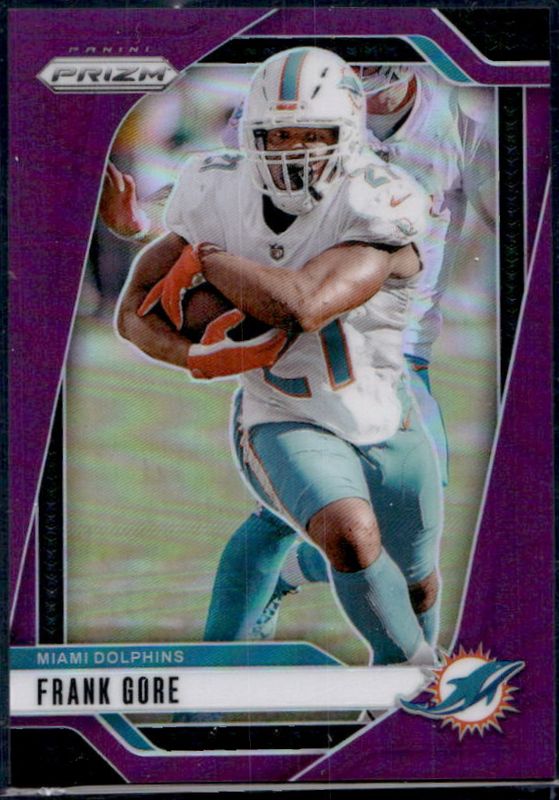 Frank Gore 2024 Prizm #184 Purple /125 RAW