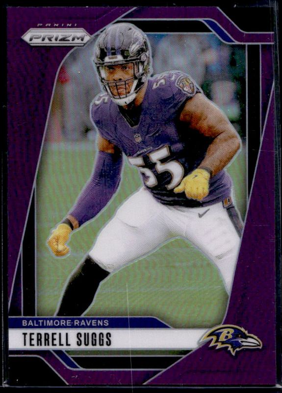 Terrell Suggs 2024 Prizm #26 Purple /125 RAW