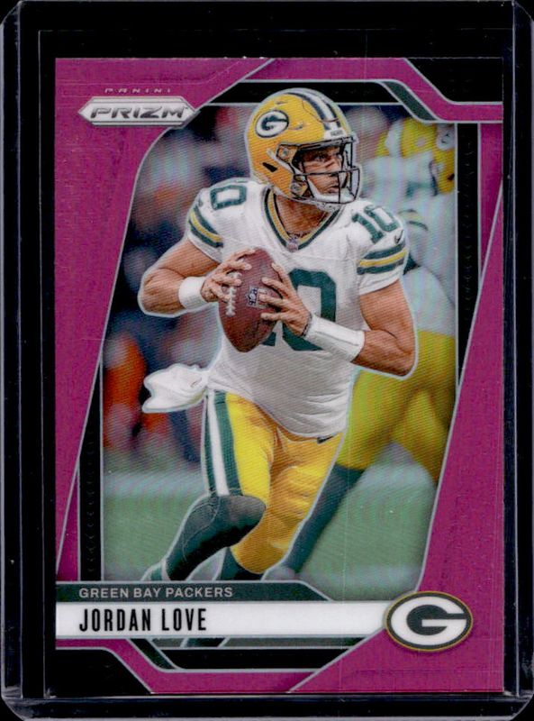 Jordan Love 2024 Prizm #101 Pink RAW