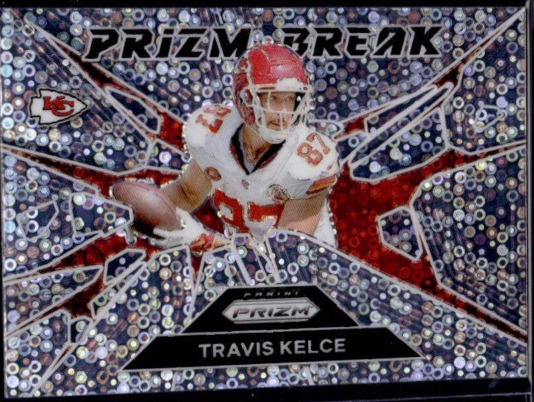Travis Kelce 2024 Prizm #1 Prizm Break - No Huddle RAW