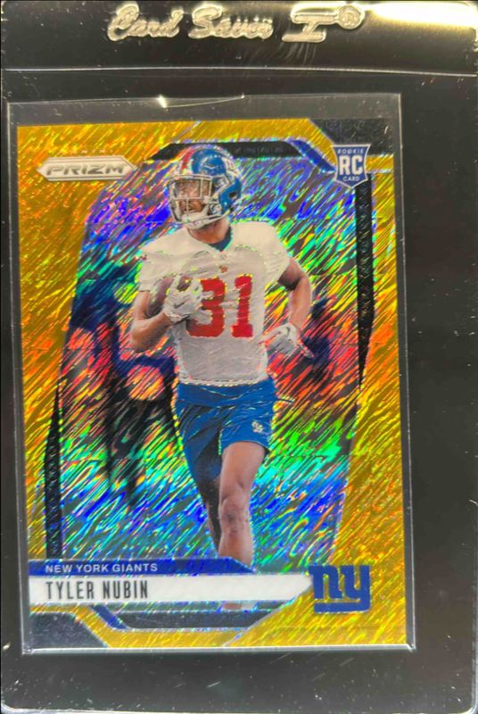 Tyler Nubin 2024 Prizm #395 Gold Shimmer /10 Rookie RAW