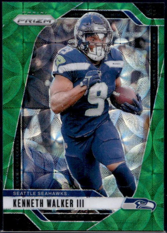 Kenneth Walker III 2024 Prizm #260 Green Scope /75 RAW