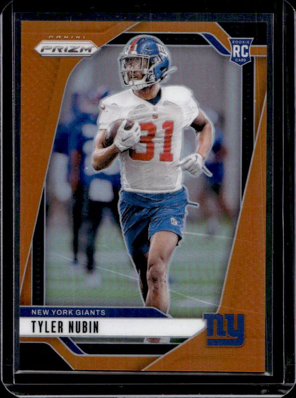 Tyler Nubin 2024 Prizm #395 Orange /249 Rookie RAW