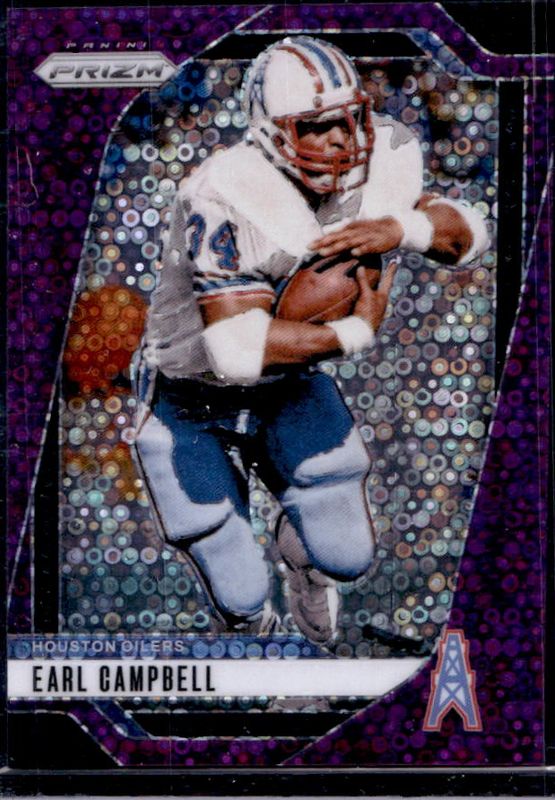 Earl Campbell 2024 Prizm #297 No Huddle Purple /49 RAW