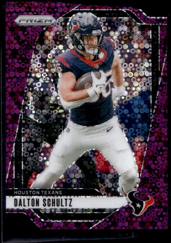 Dalton Schultz 2024 Prizm #115 No Huddle Purple /49 RAW