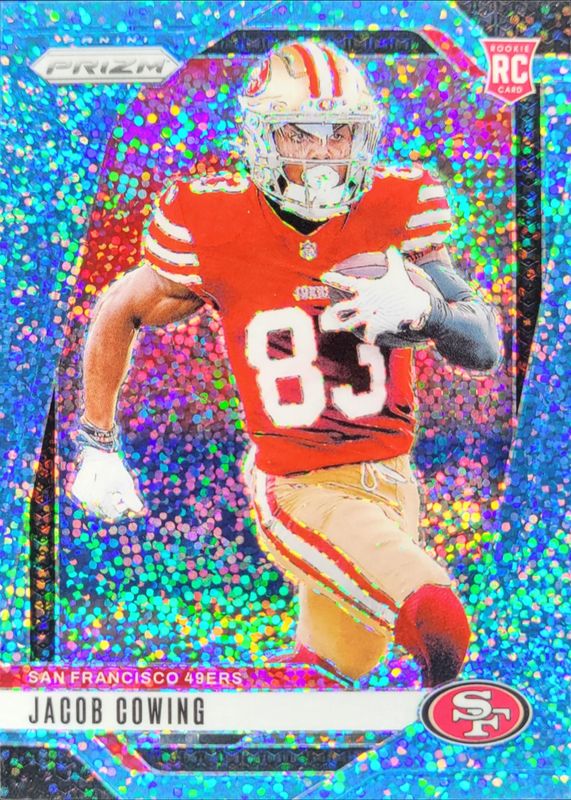 Jacob Cowing 2024 Prizm #335 Blue Sparkle /96 Rookie RAW