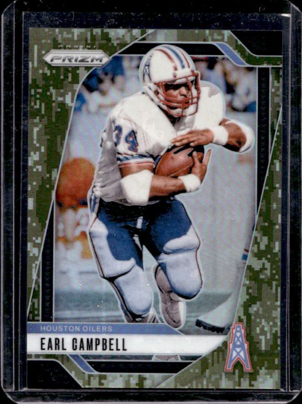 Earl Campbell 2024 Prizm #297 Forest Camo /15 RAW