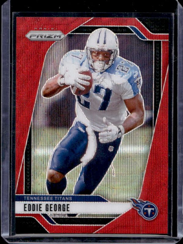 Eddie George 2024 Prizm #285 Red Wave /149 RAW