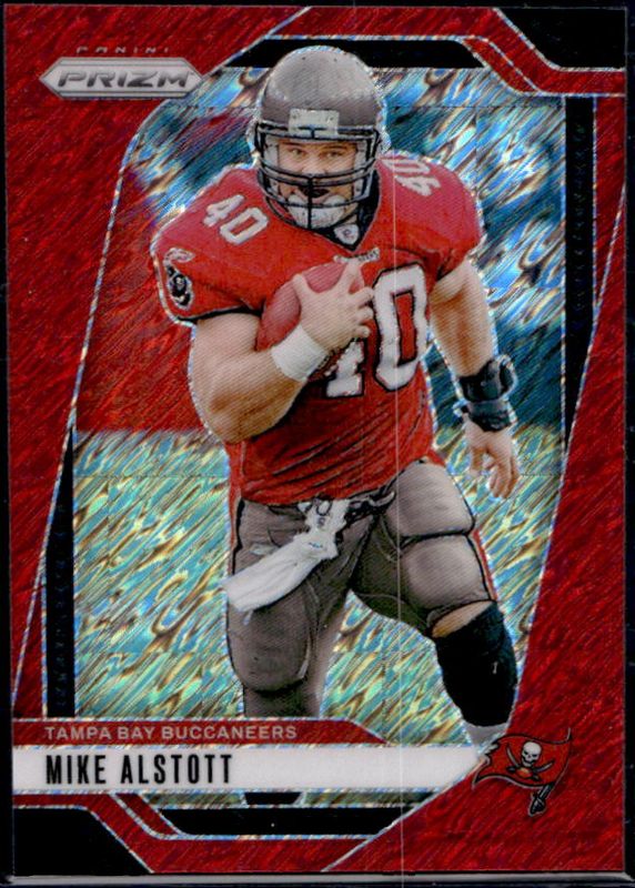 Mike Alstott 2024 Prizm #275 Red Shimmer /35 RAW