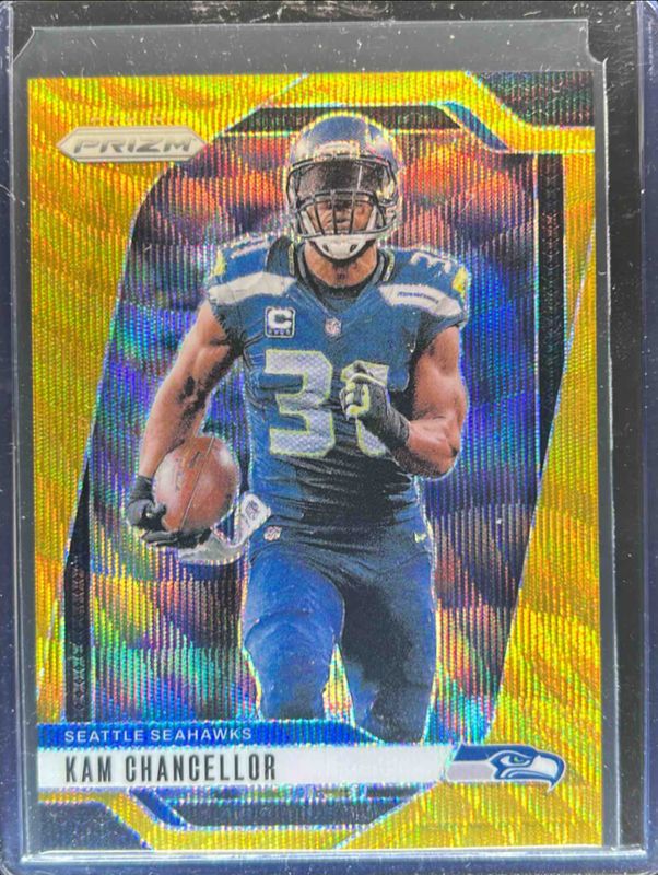 Kam Chancellor 2024 Prizm #266 Gold Wave /10 RAW