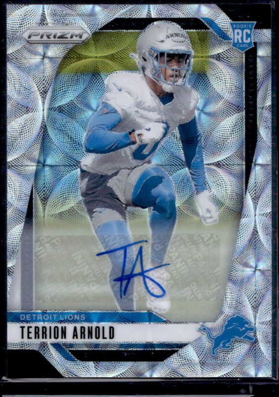 Terrion Arnold 2024 Prizm #389 Base Autographs - Choice /100 Rookie RAW