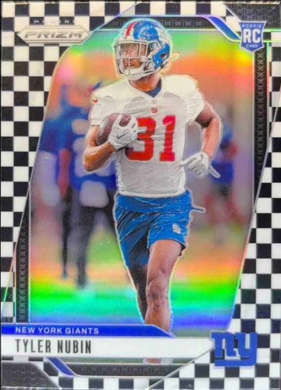 Tyler Nubin 2024 Prizm #395 Black & White Checker /(SSP) Rookie RAW